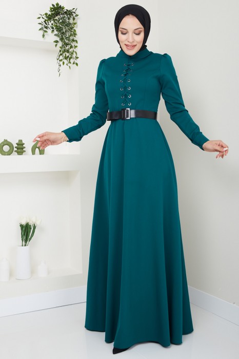 PETROLEUM BLUE DRESS